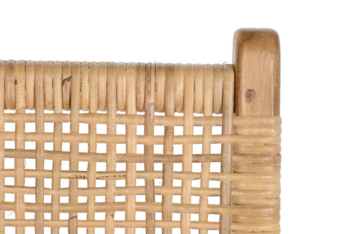 Стол SILVI от тиково дърво/ратан 