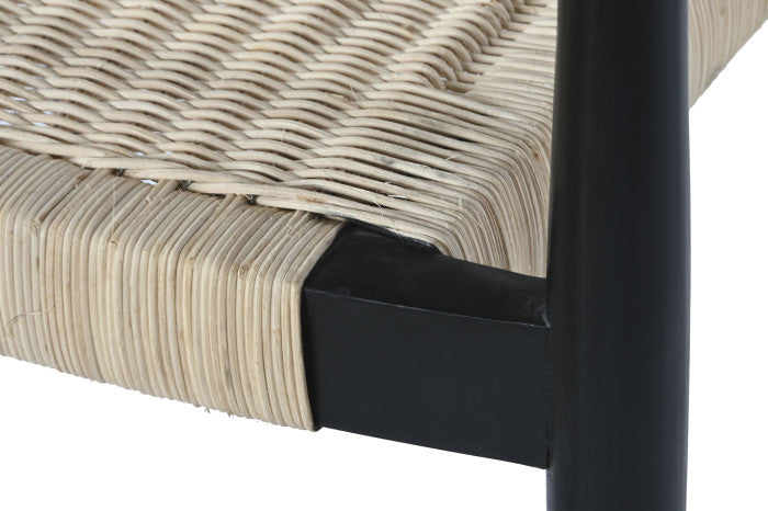 Тиков стол COMO черен 