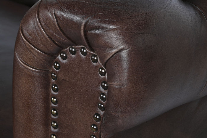 Кожен диван Capitone Kensington 190