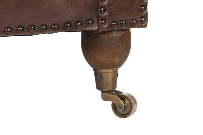 Кожен диван Capitone Kensington 190