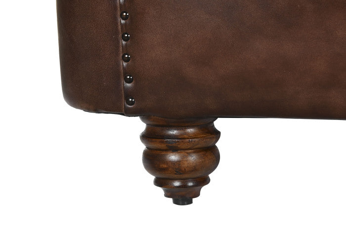 Кожен диван Capitone Kensington 190