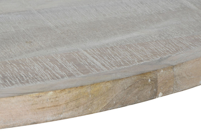 КРЪГЛА ТРАПЕЗАРНА МАСА ОТ МАНГОВО ДЪРВО 150 см 