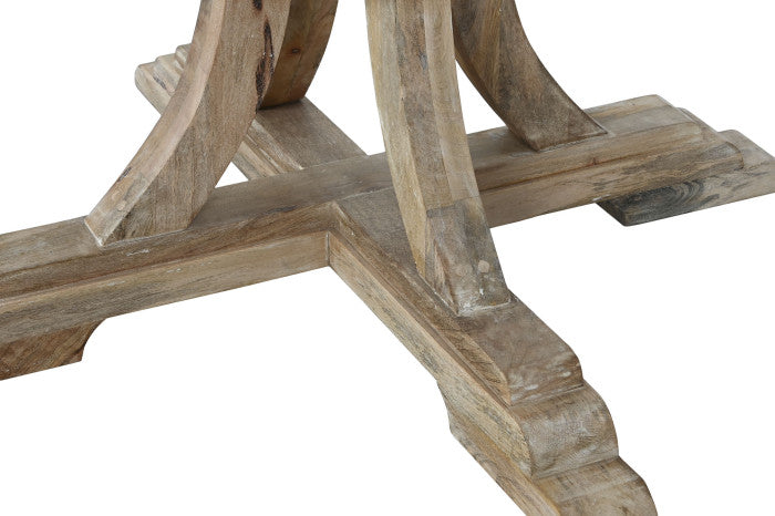 КРЪГЛА ТРАПЕЗАРНА МАСА ОТ МАНГОВО ДЪРВО 150 см 