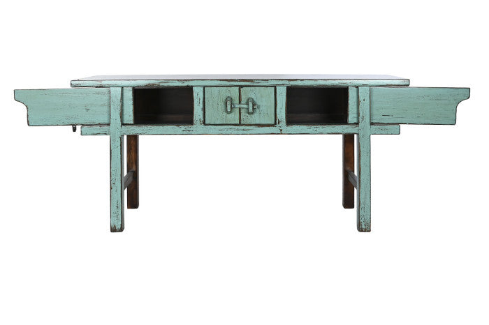 СИНЯ КОНЗОЛА ВЪВ ВИНТИДЖ СТИЛ 170 см 