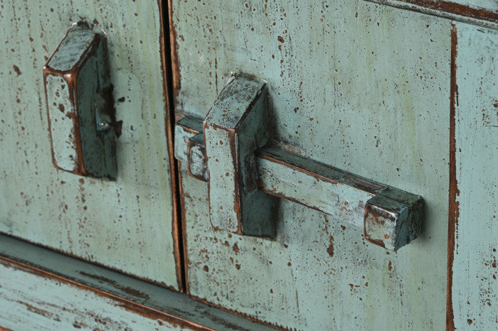 СИНЯ КОНЗОЛА ВЪВ ВИНТИДЖ СТИЛ 170 см 