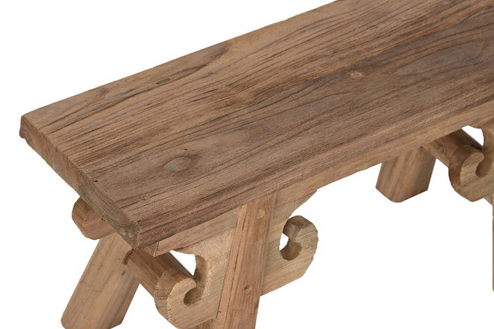 Табуретка от тиково дърво