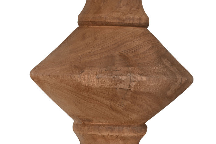 Маса от тиково дърво с ромбове 140 см 