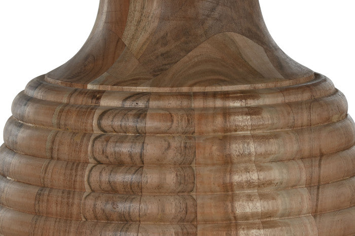 КРЪГЛА ТРАПЕЗАРНА МАСА ОТ МРАМОР И АКАЦИЕВО ДЪРВО 115 см 