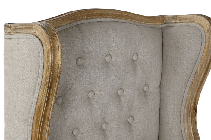 LOUIE XV LINEN ARMCHAIR