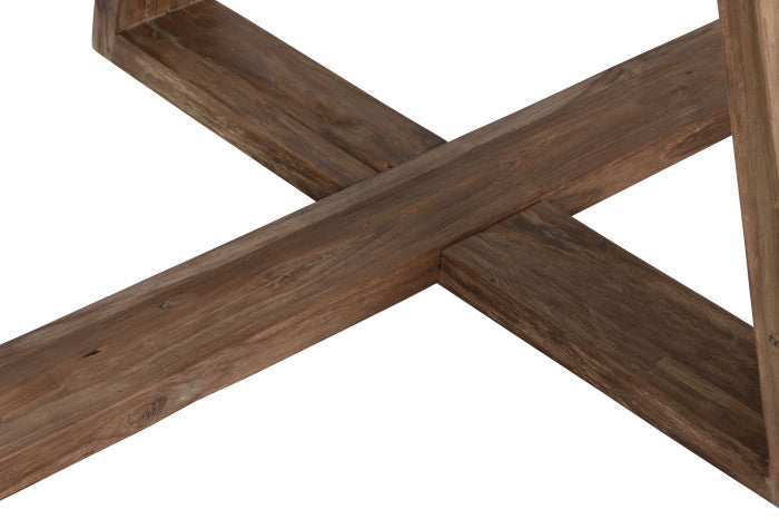 КЕРАМИЧНА И ТИКОВА ДЪРВЕНА ТРАПЕЗАРНА МАСА 240 см