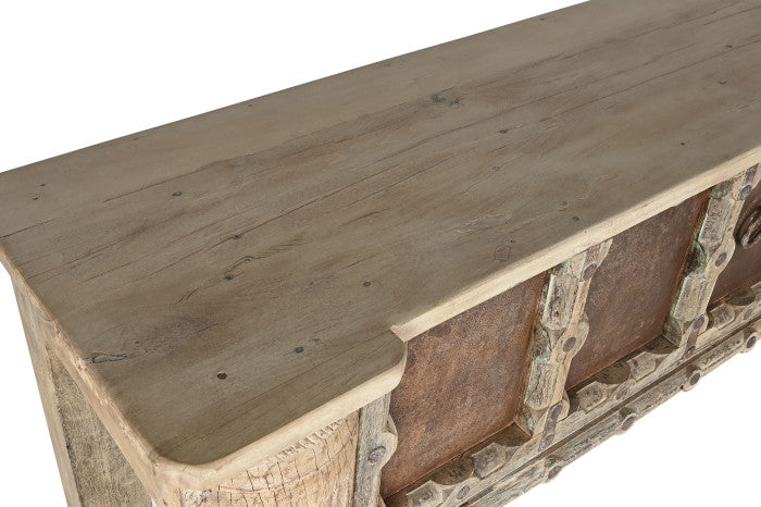 КОНЗОЛА ОТ ТИК ДЪРВО И МЕТАЛ 190 см