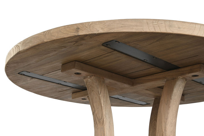 OLMO ДЪРВЕНА КРЪГЛА ТРАПЕЗАРНА МАСА 120 см