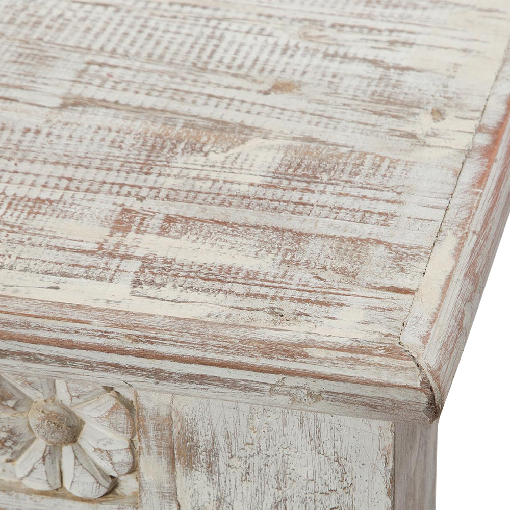 БЯЛА МАСИЧКА ЗА КАФЕ ОТ ТИКОВО ДЪРВО