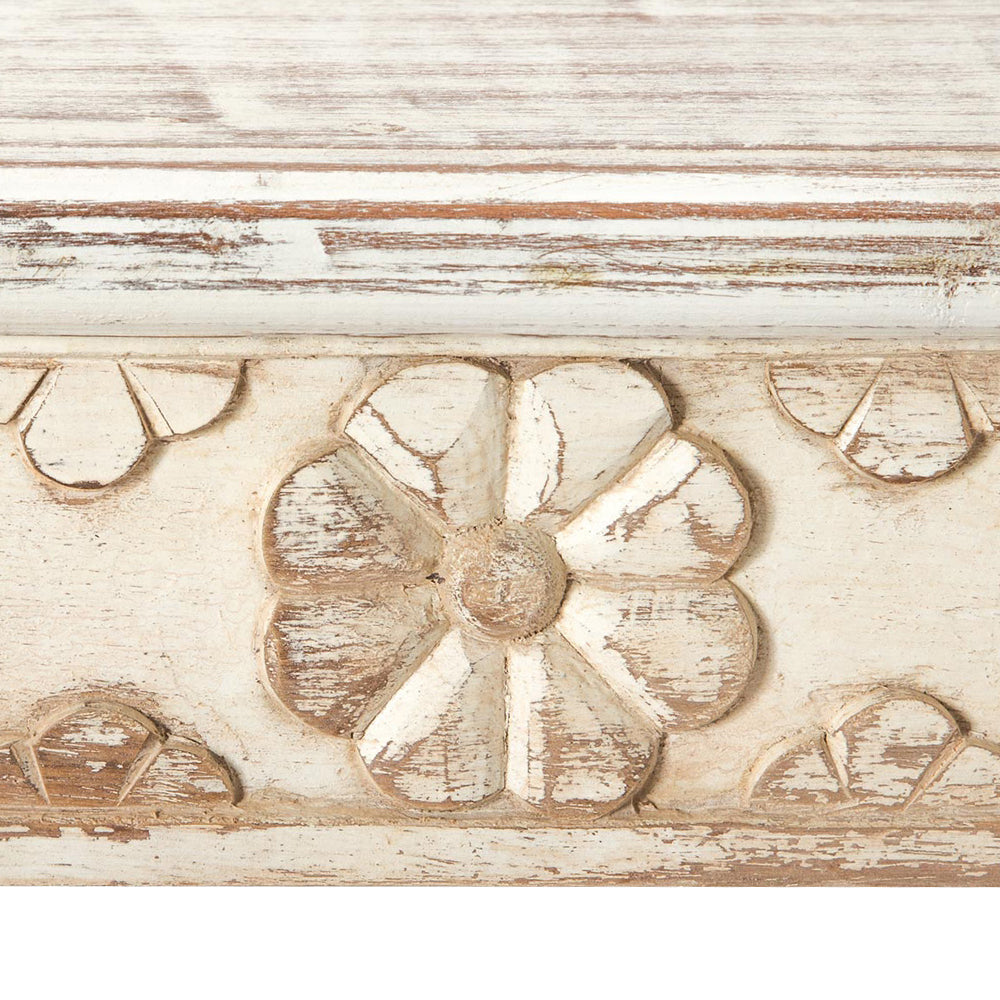 БЯЛА МАСИЧКА ЗА КАФЕ ОТ ТИКОВО ДЪРВО