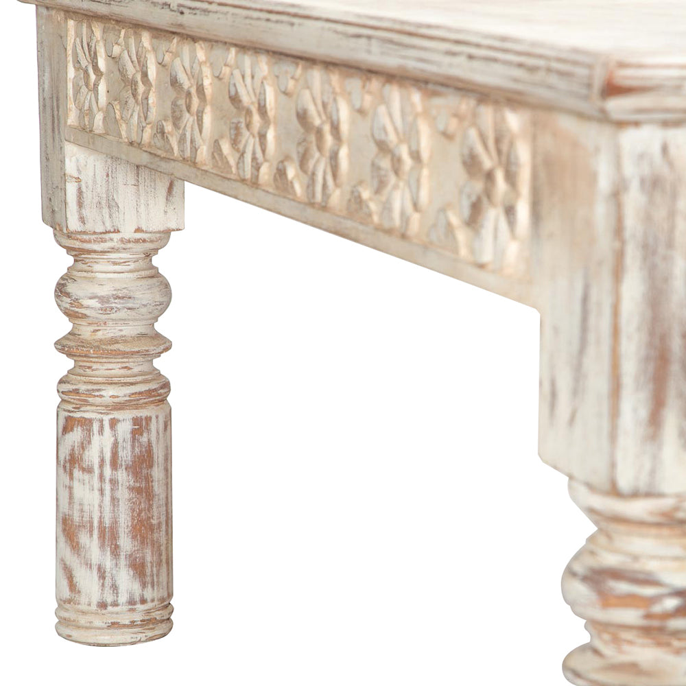 БЯЛА МАСИЧКА ЗА КАФЕ ОТ ТИКОВО ДЪРВО