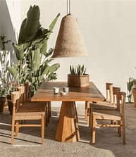 OUTDOOR TEAK WOOD CHAIR CORA