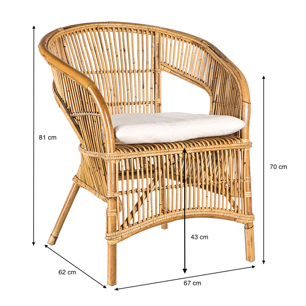 Стол Сурабая от бамбук и ратан