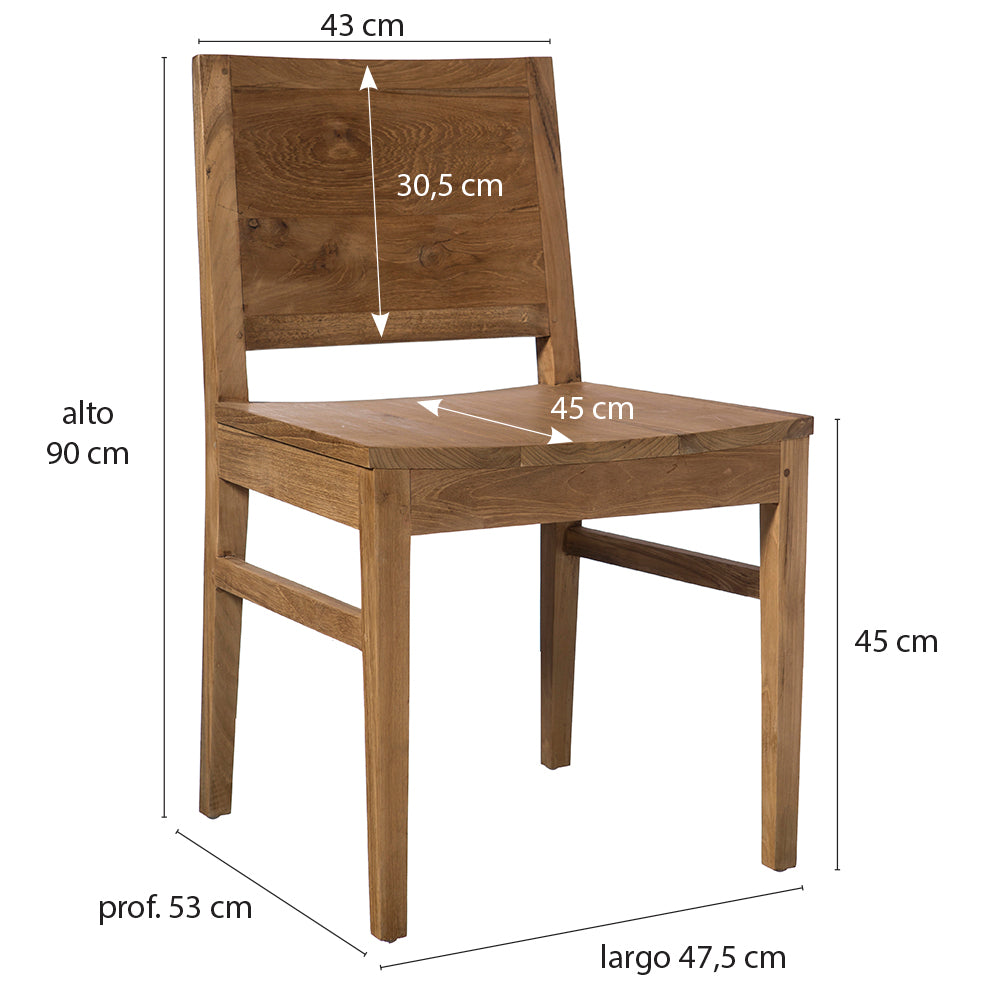 Стол от тиково дърво Андреа