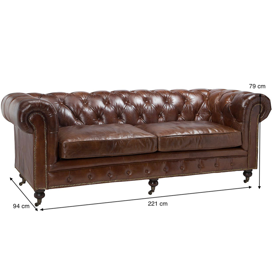 Кожен диван CAPITONE KENSINGTON*221