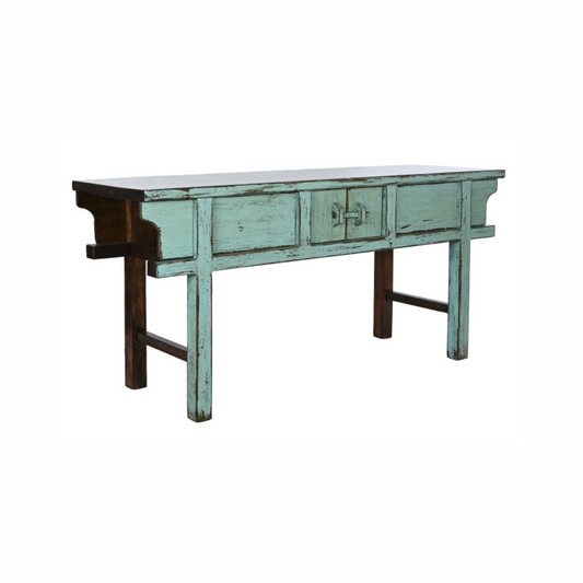 СИНЯ КОНЗОЛА ВЪВ ВИНТИДЖ СТИЛ 170 см 