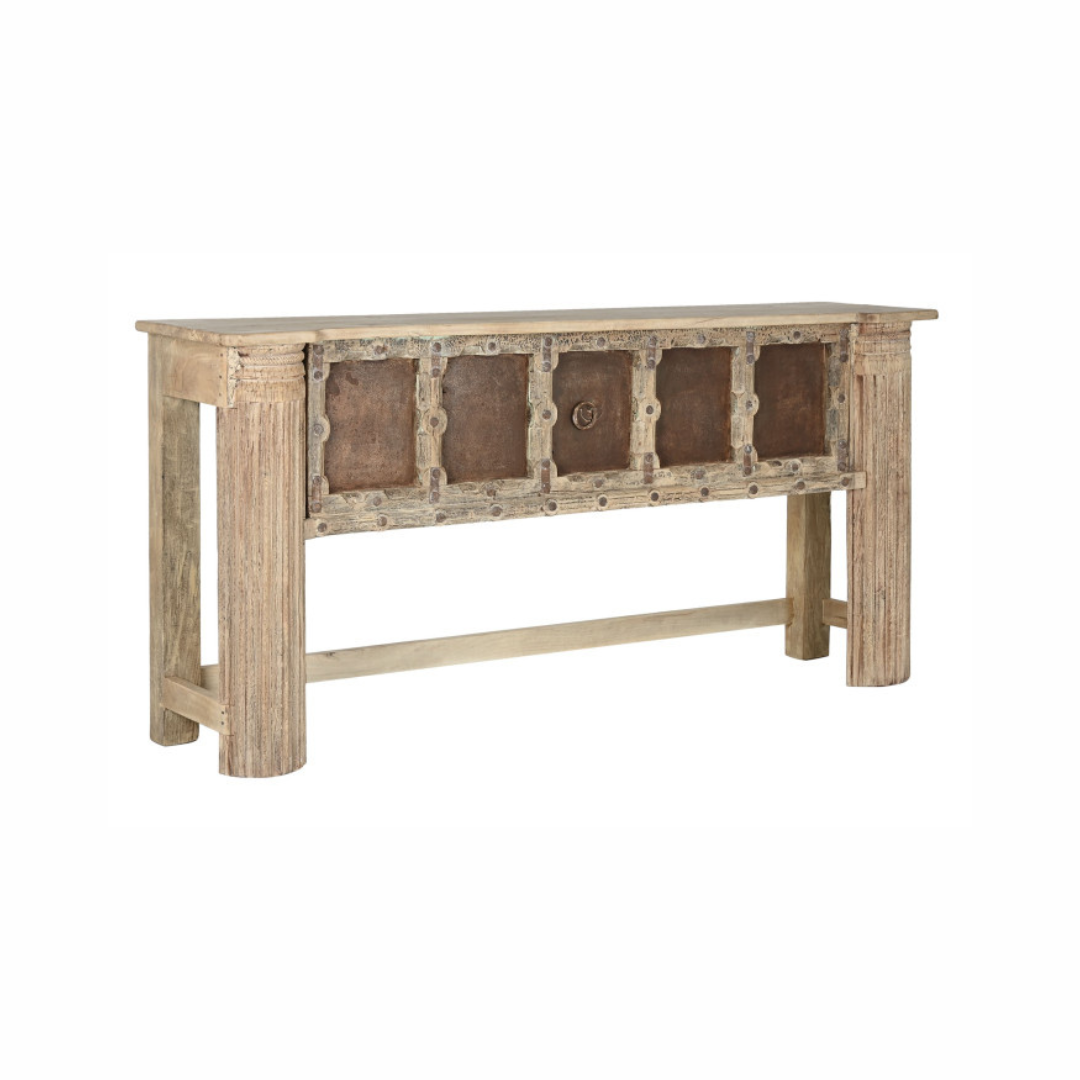 КОНЗОЛА ОТ ТИК ДЪРВО И МЕТАЛ 190 см