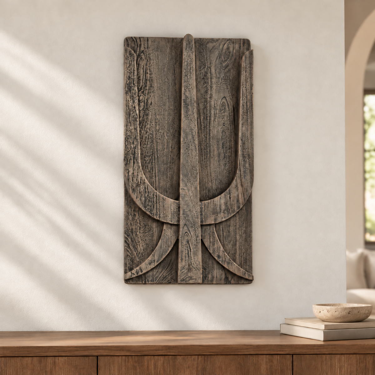 DECORATIVE WALL PANEL MADE FROM RECLAIMED MANGO WOOD 41/79см