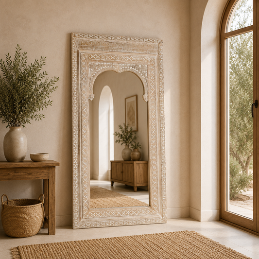 MANGO WOOD MIRROR 180cm