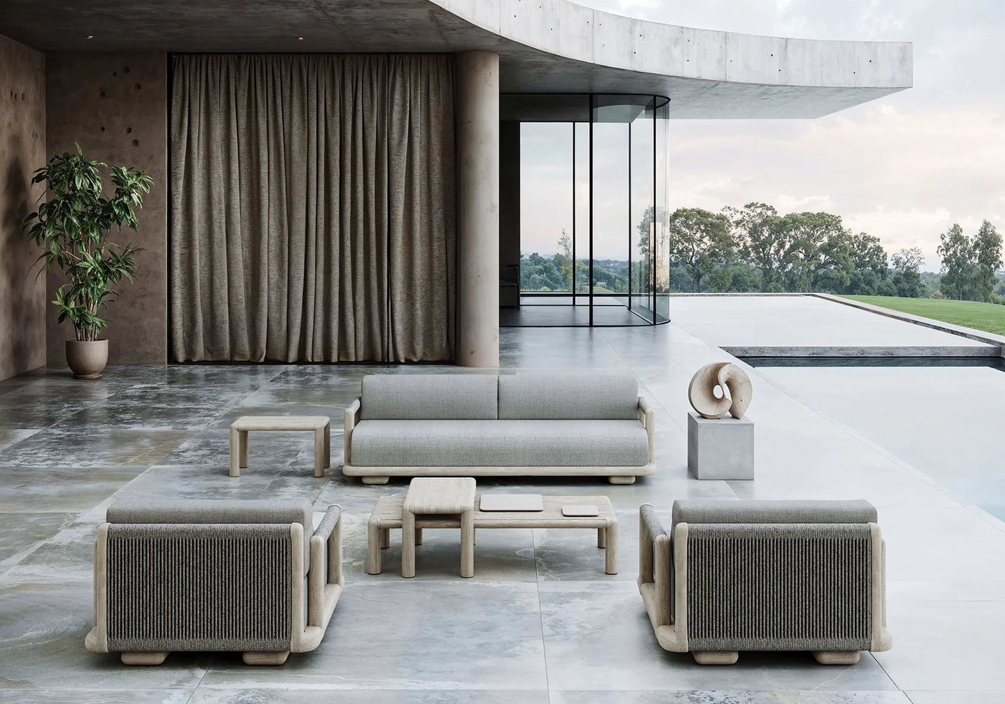 2-МЕСТЕН ​​САЛОН КОМПЛЕКТ CALEO ASH