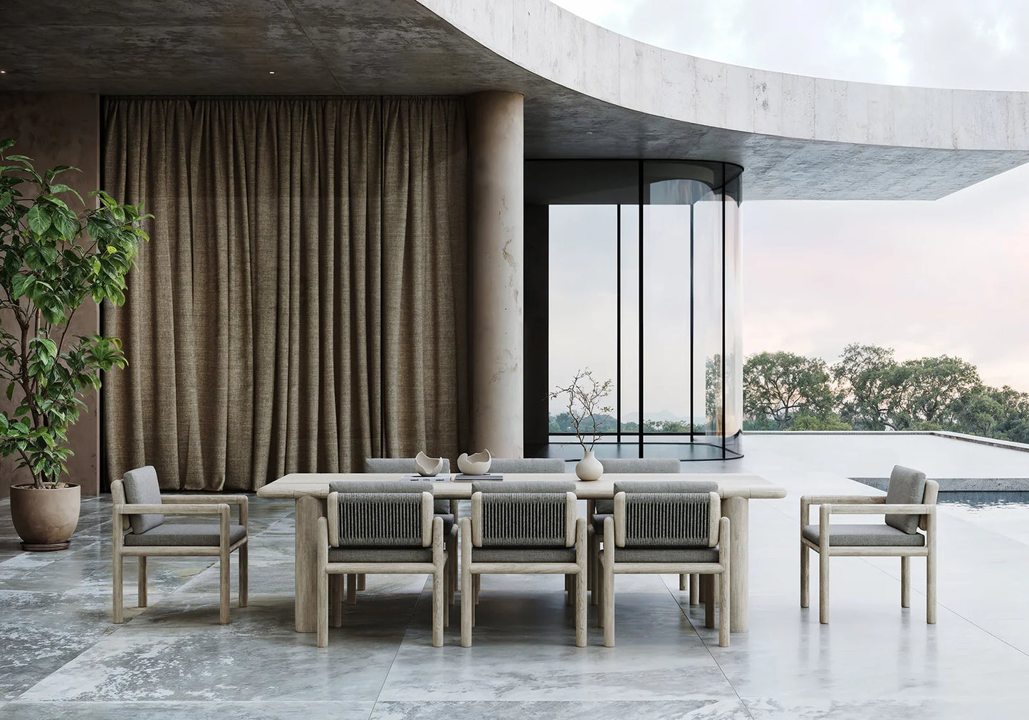 ТРАПЕЗЕН КОМПЛЕКТ CALEO ЯШЕН