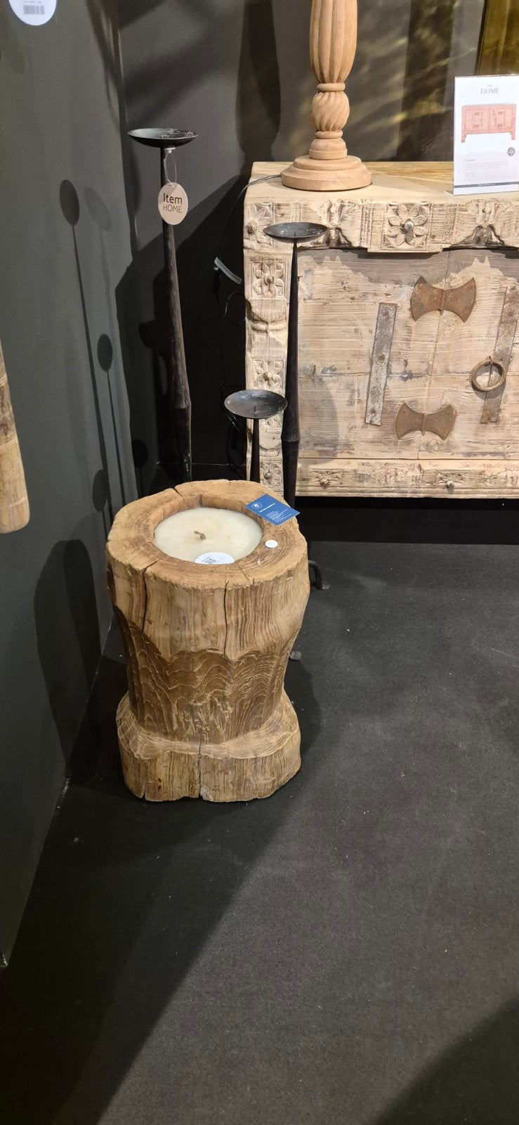 Свещ от тиково дърво