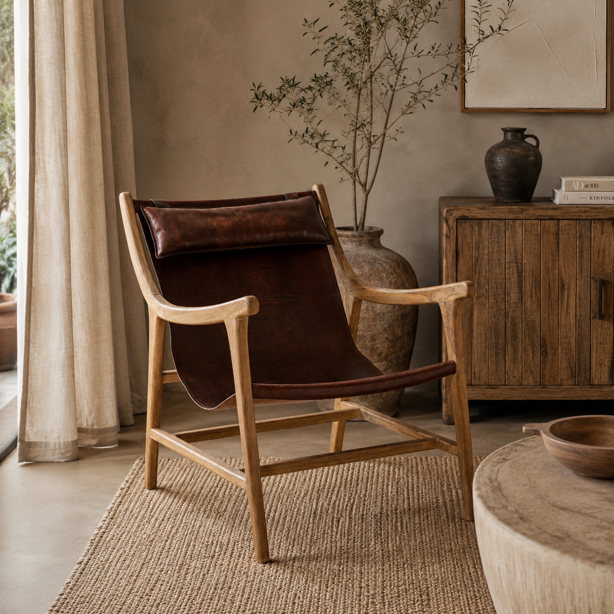 ФОТЬОЙЛ ОТ ЕСТЕСТВЕНА КОЖА AMAZONIA TEAK