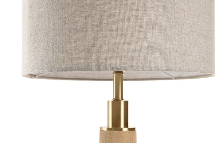 TABLE LAMP FROM BRASS AND MARBLE