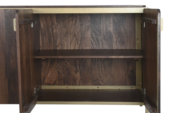 MODERN BUFFET FROM STEEL AND MANGO WOOD 160cm