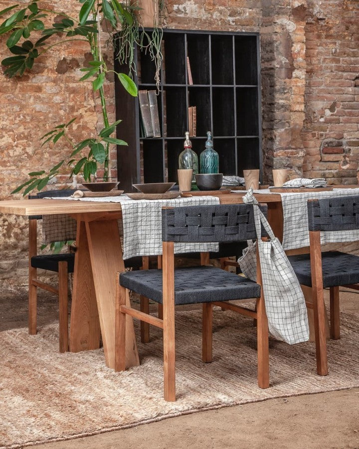 Трапезна маса от тиково дърво BABA 210 см