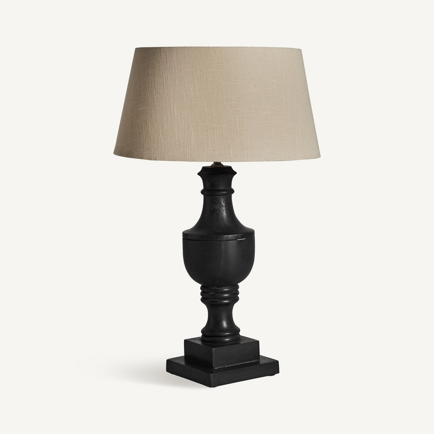 NOAR BLACK WOOD TABLE LAMP 72cm