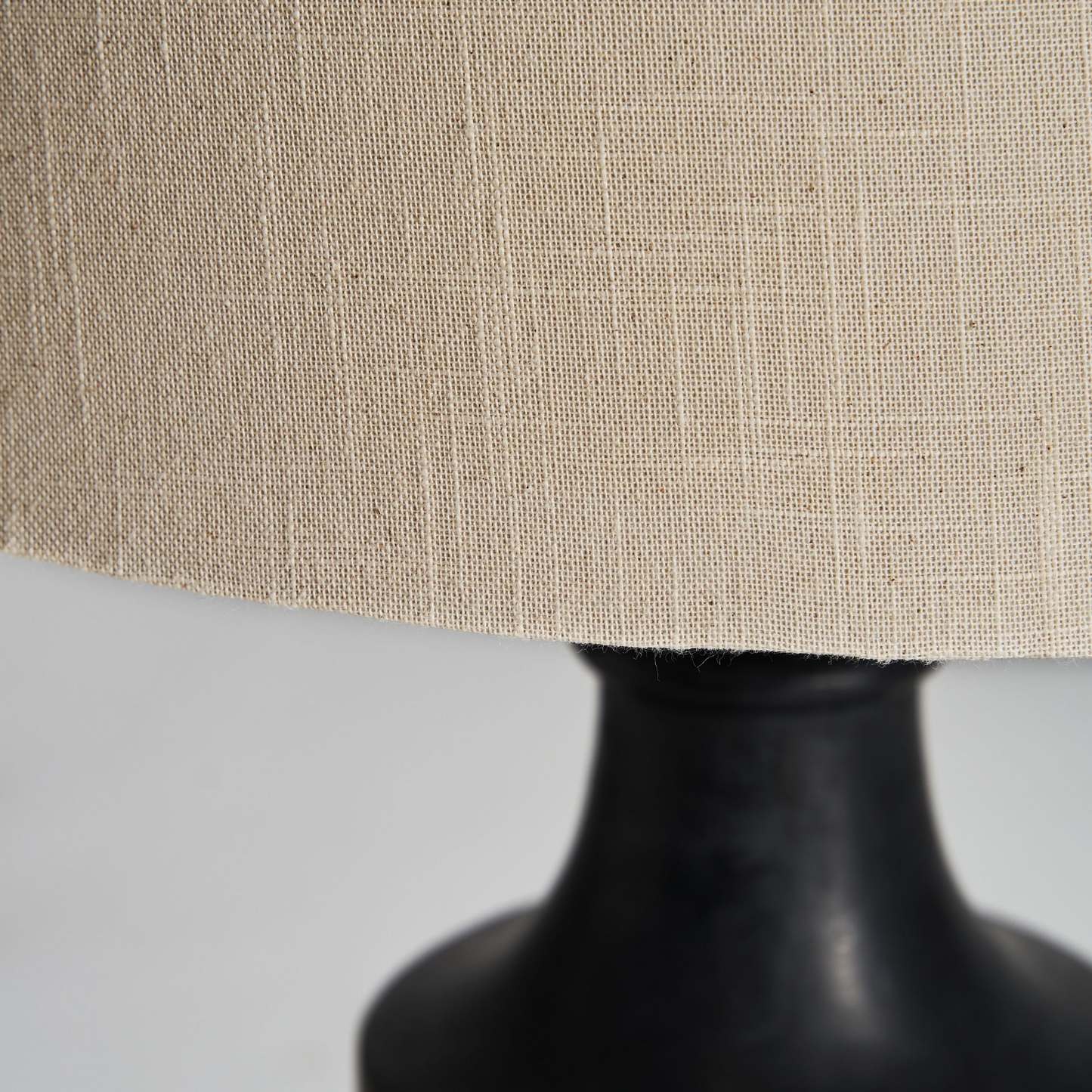 NOAR BLACK WOOD TABLE LAMP 72cm