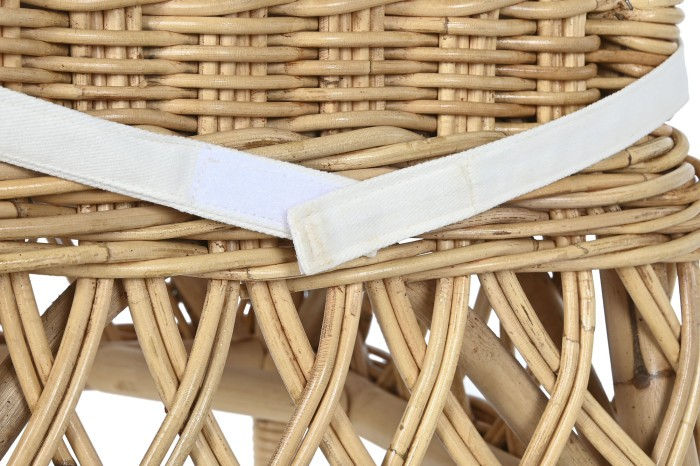 NATURAL RATTAN CHAIR WITH CUSHION