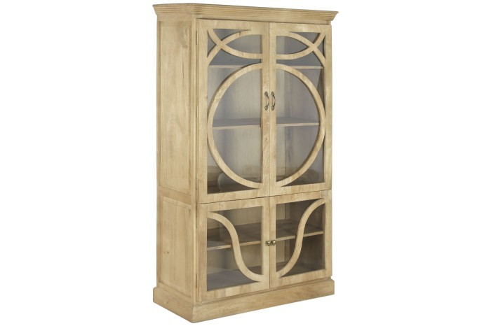 SOLID MANGO WOOD SHOWCASE