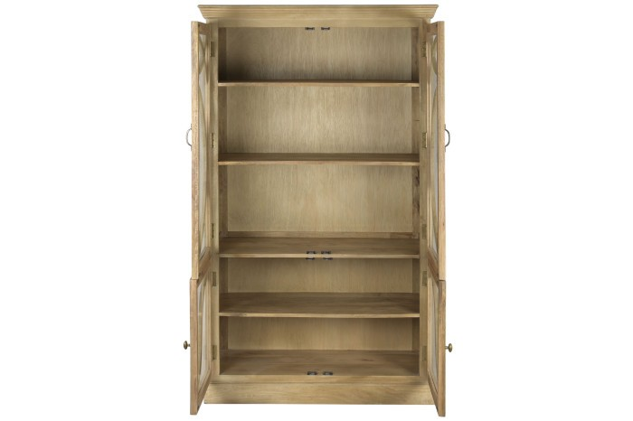 SOLID MANGO WOOD SHOWCASE