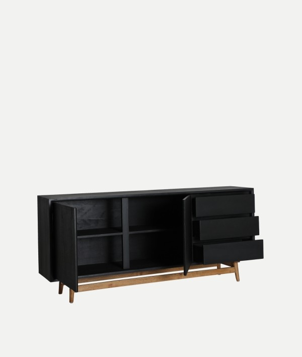 THIERS BLACK WOOD SIDEBOARD 180cm