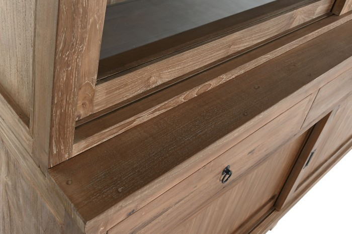 RECYCLE TEAK WOOD SHOWCASE CABINET