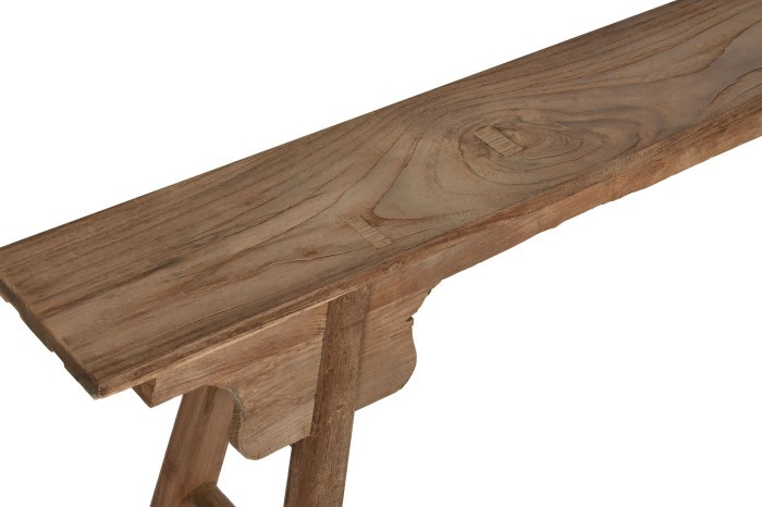 RECYCLED TEAK WOOD BENCH 140cm