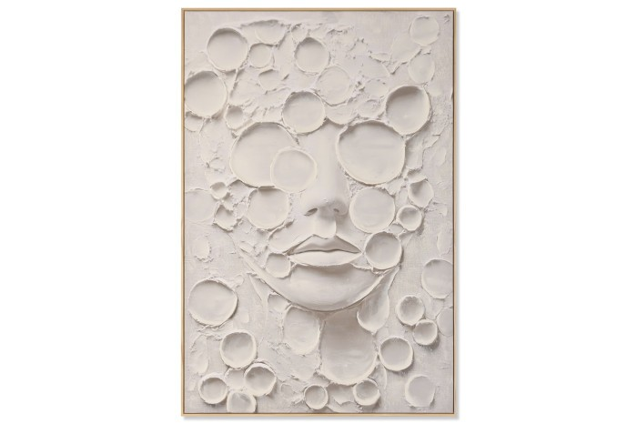 TEXTURED FACE WALL ART 183 см