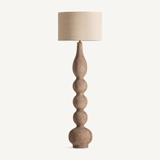 MANGO WOOD FLOOR LAMP