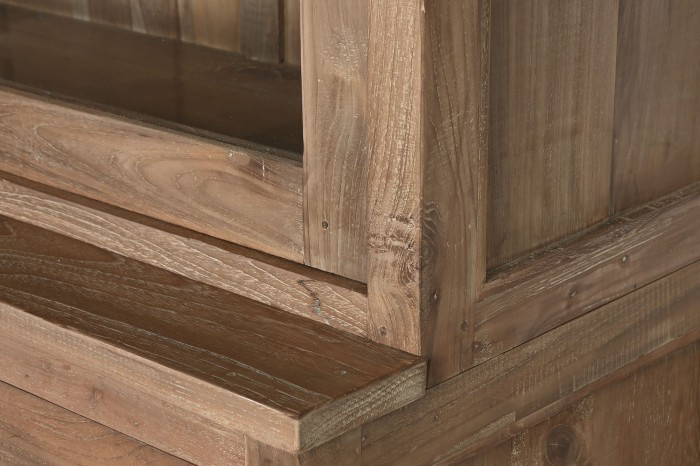 RECYCLE TEAK WOOD SHOWCASE CABINET