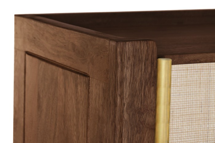 MANGO WOOD BOOKCASE DARK BROWN MONTU