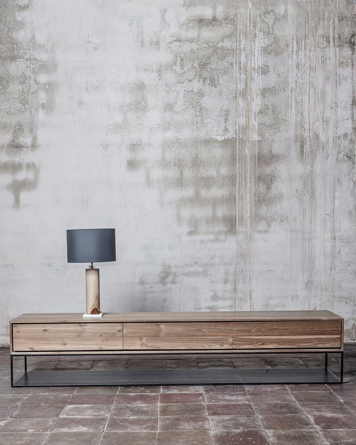 ТВ ШКАФЧЕ ОТ ТИКОВО ДЪРВО, ЕДНО 200 см