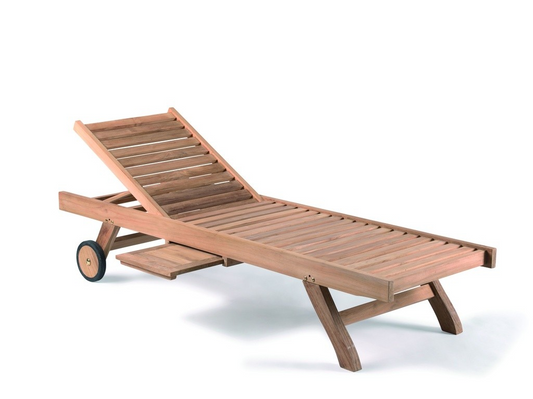 TEAK WOOD SUNLOUNGER OXFORD