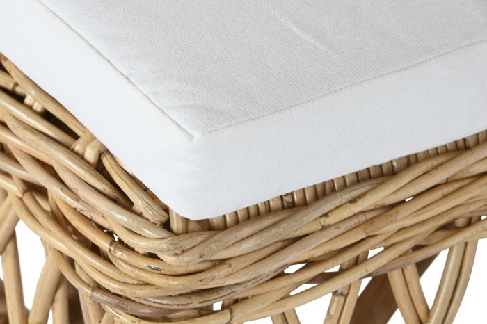 NATURAL RATTAN CHAIR WITH CUSHION