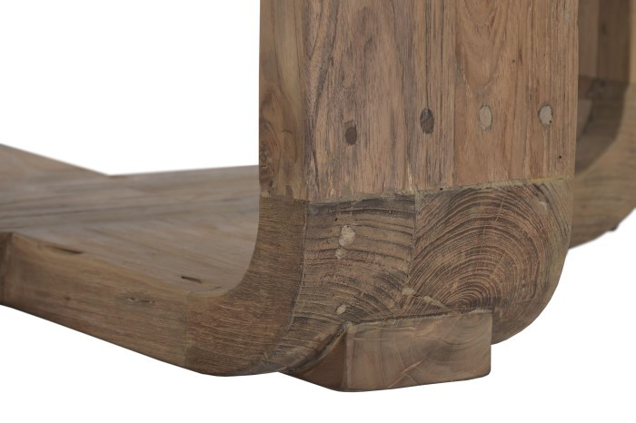 RECYCLED TEAK WOOD ROUND TABLE 140CM